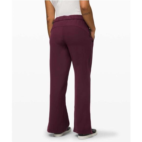 EUC Lululemon $118 On The Right Track Pants Maroon/Adobe Colorway - Picture 3 of 10